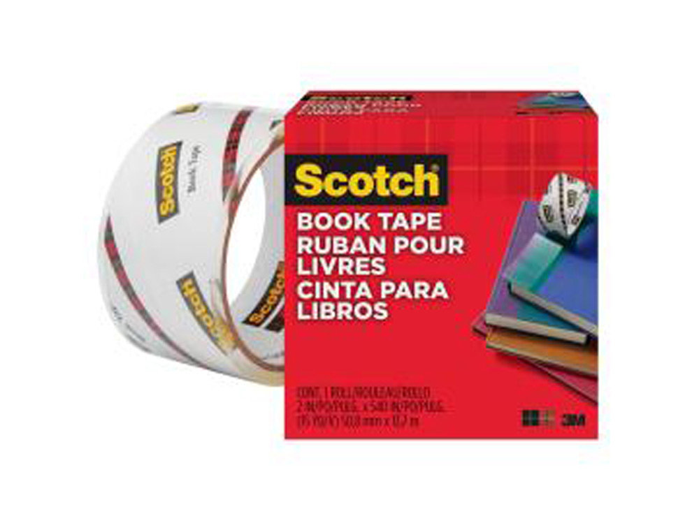 CINTA ADHESIVA SCOTCH 845 BOOK TAPE 13,7 MT X 50,8 MM