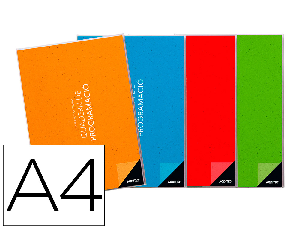 CUADERNO DE PROGRAMACION ADDITIO A4 PLAN MENSUAL Y PROGRAMACION SEMANAL DEL CURSO CATALAN