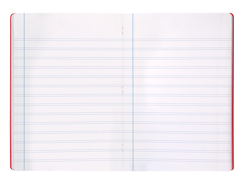 LIBRETA LIDERPAPEL 360 TAPA DE PLASTICO A5 48 HOJAS 90G/M2 PAUTA 5 2,5MM CON MARGEN COLORES SURTIDOS