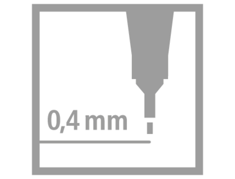 ROTULADOR STABILO PUNTA DE FIB RA POINT 88 BERMELLON PUNTA FINA 0,4MM
