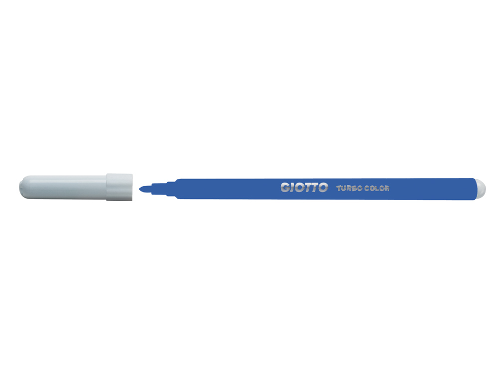 ROTULADOR GIOTTO TURBO COLOR LAVABLE CON PUNTA BLOQUEADA UNICOLOR AZUL OSCURO