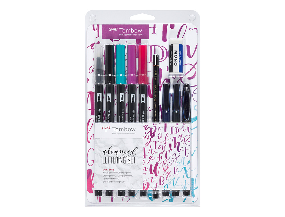 SET CALIGRAFIA TOMBOW LETTERING ADVANCE 10 PIEZAS