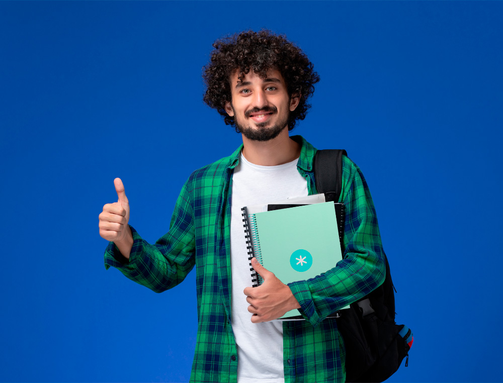 CUADERNO ESPIRAL A4 MICRO ANTARTIK TAPA FORRADA80H 90 GR HORIZONTAL 1 BANDA 4 TALADROS COLOR MENTA