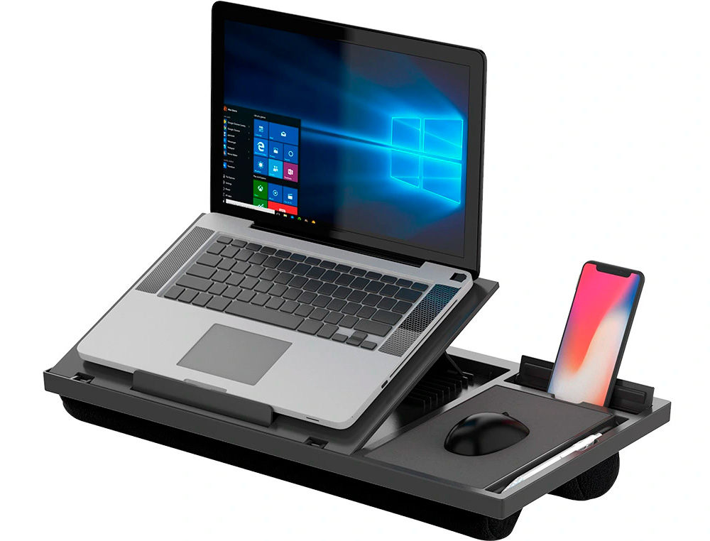 SOPORTE Q-CONNECT ANCHO PARA PORTATIL MOVIL RATON HASTA 17