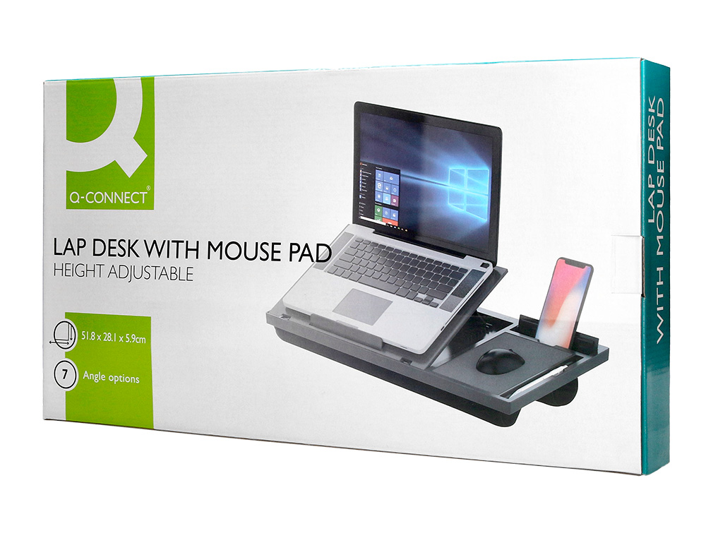 SOPORTE Q-CONNECT ANCHO PARA PORTATIL MOVIL RATON HASTA 17