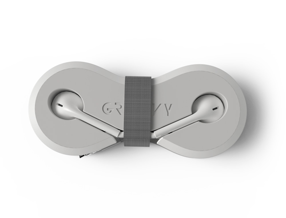 AURICULARES GROOVY CON MICROFONO Y ESTUCHE CONECTOR JACK 3,5 MM COLOR BLANCO