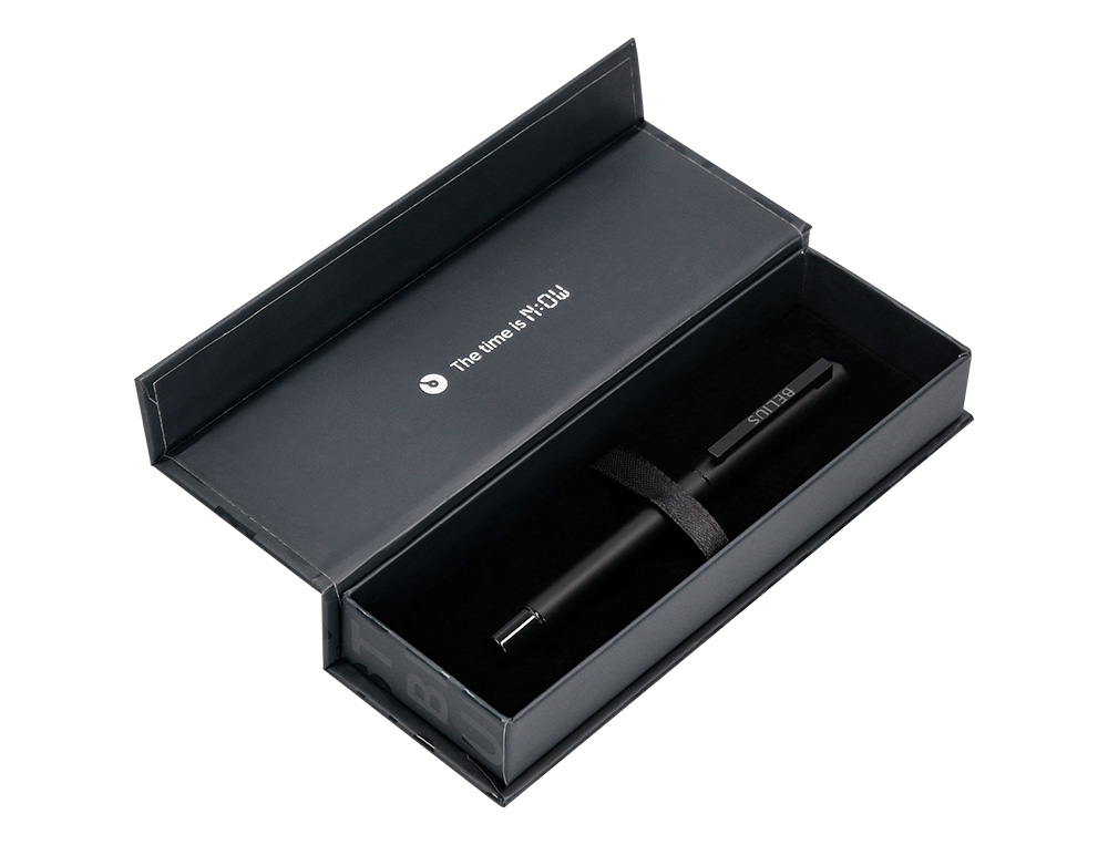 ROLLER BELIUS UNSTOPPABLE COLOR NEGRO TINTA NEGRA CAJA DE DISEÑO