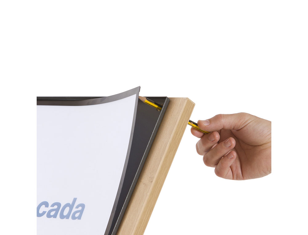 EXPOSITOR ROCADA DE SUELO SERIE NATURAL MAGNETICO ROTATIVO 360 ALTURA AJUSTABLE DIN A3