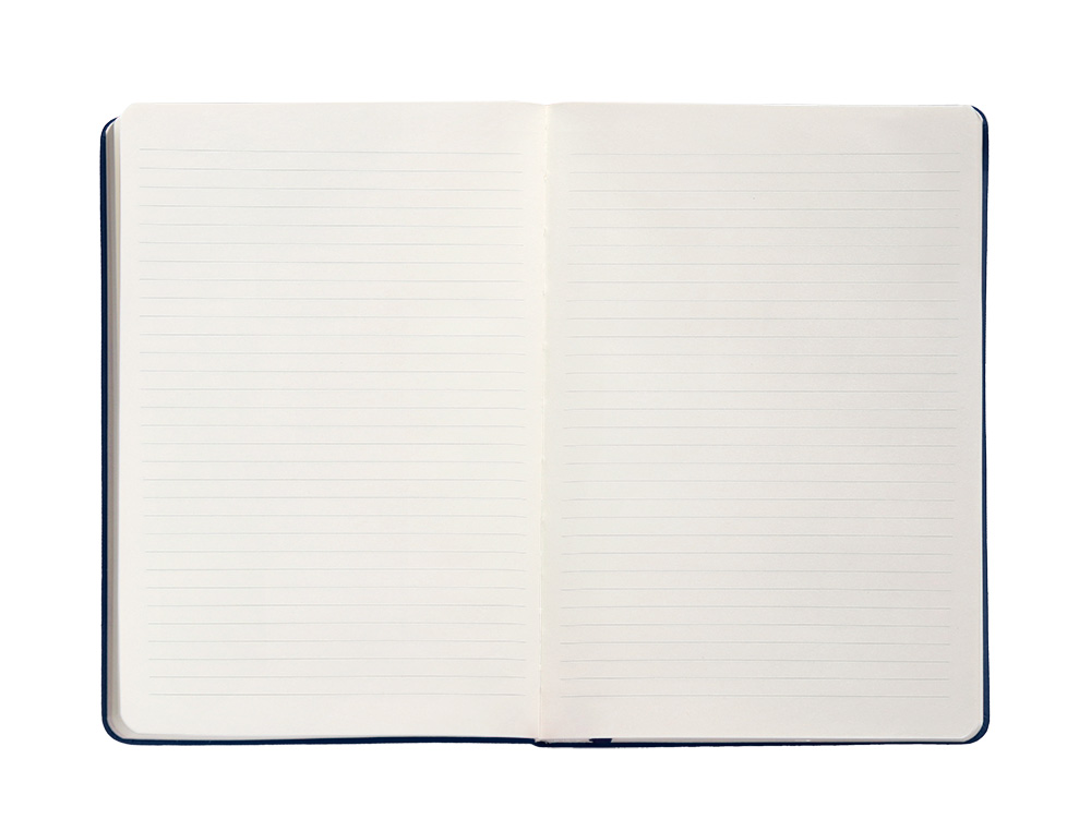CUADERNO CON GOMILLA ANTARTIK NOTES TAPA DURA A4 HOJAS RAYAS AZUL MARINO 100 HOJAS 80 GR FSC