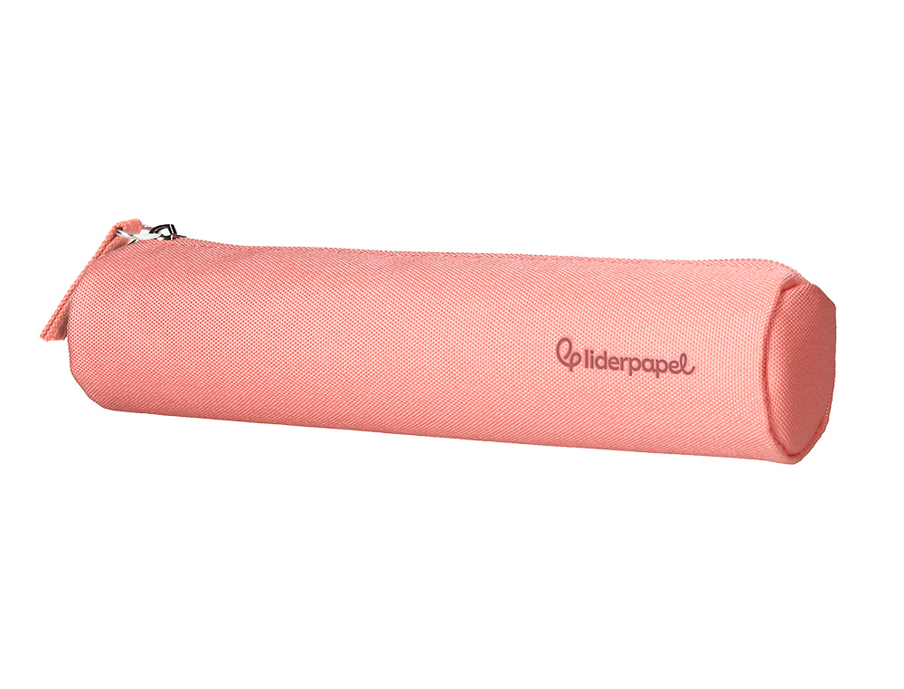 ESTUCHE PORTATODO LIDERPAPEL SLIM CILINDRICO 220X45MM ROSA
