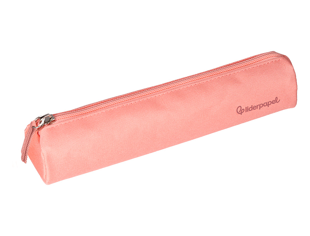 ESTUCHE PORTATODO LIDERPAPEL SLIM CILINDRICO 220X45MM ROSA