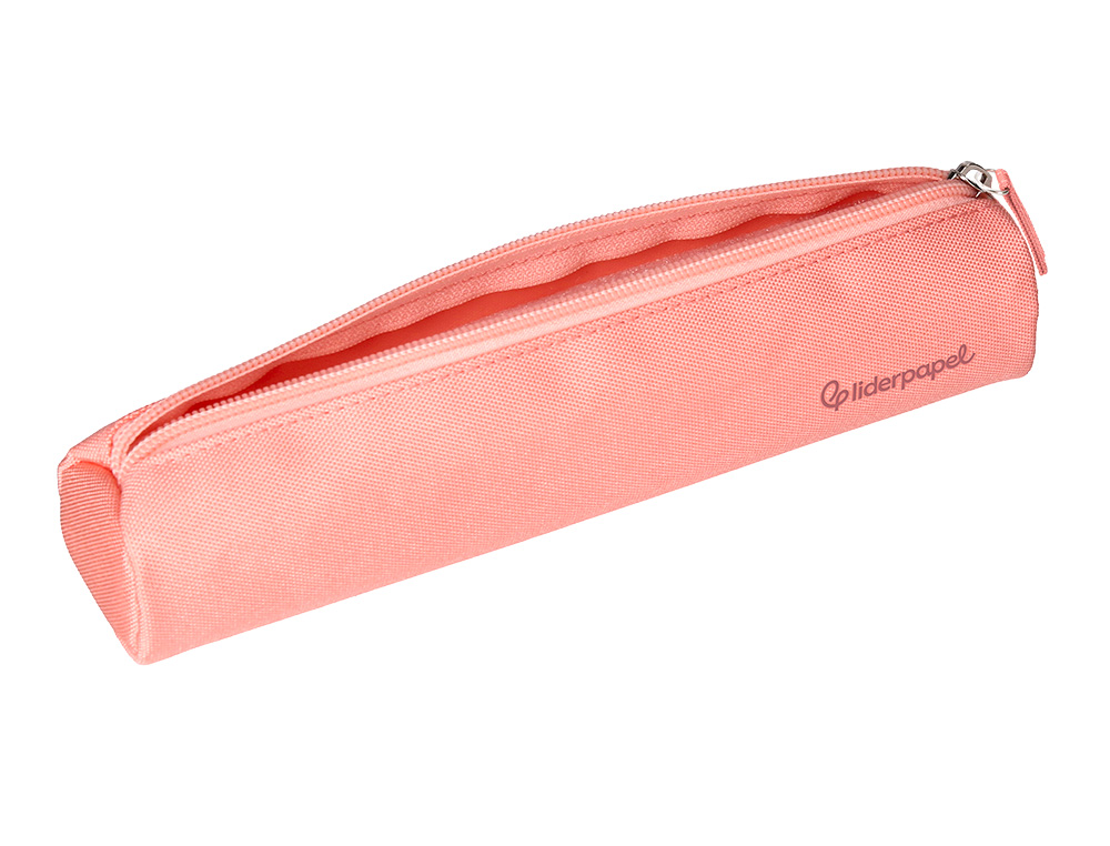 ESTUCHE PORTATODO LIDERPAPEL SLIM CILINDRICO 220X45MM ROSA