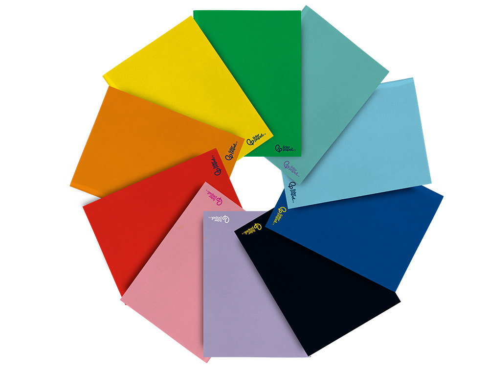 LIBRETA LIDERPAPEL SMART A4 48 HOJAS 75G/M2 CUADRO 4MM CON MARGEN COLORES SURTIDOS