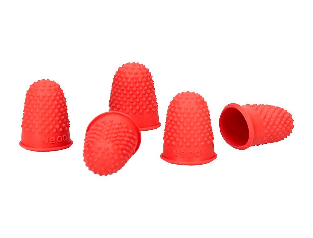DEDILES Q-CONNECT GOMA Nº00 18-20 MM DIAMETRO CAJA DE 12 UNIDADES COLOR ROJO