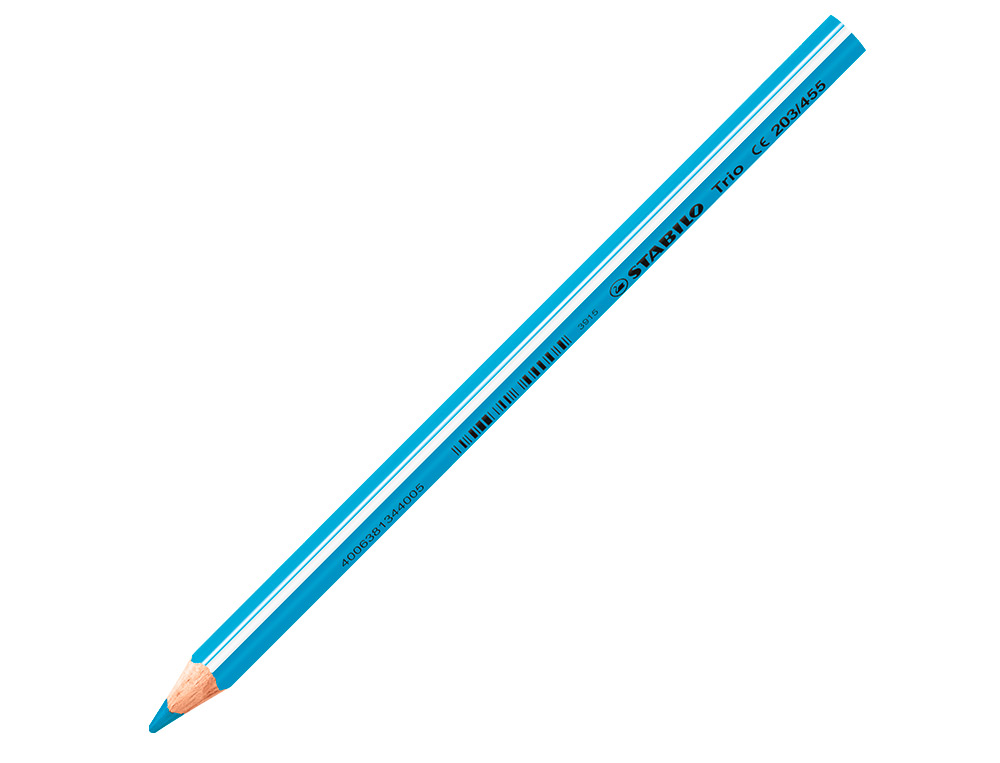 LAPICES DE COLORES STABILO TRIO PUNTA GRUESA CAJA DE 18 COLORES