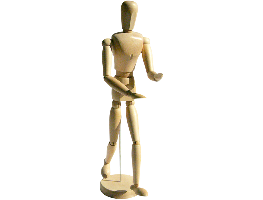 MANIQUI DE PINTURA ARTIST MADERA MASCULINO 30 CM