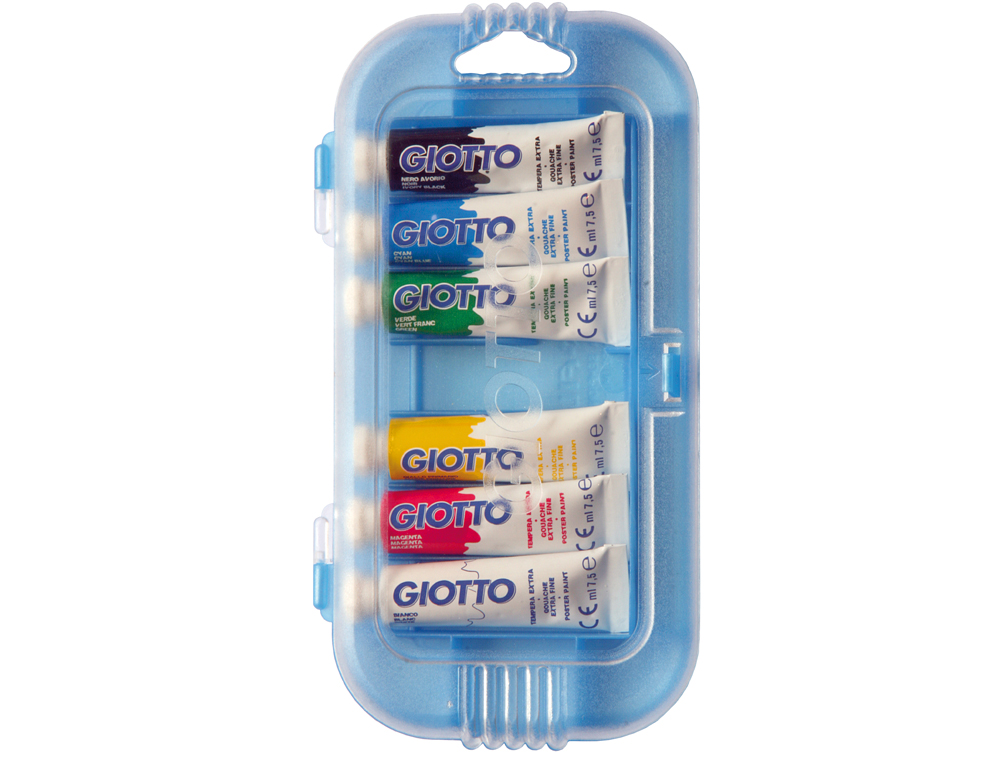 TEMPERA GIOTTO 7,5 ML ESTUCHE 6 COLORES SURTIDOS