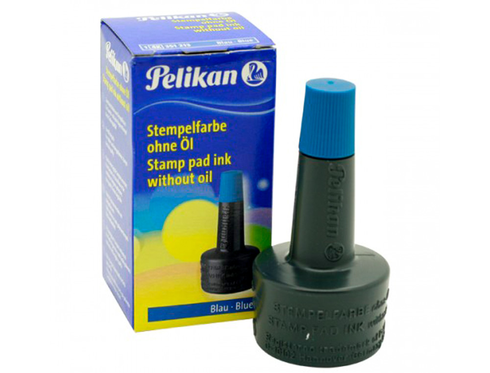 TINTA TAMPON PELIKAN AZUL BOTE 28 ML