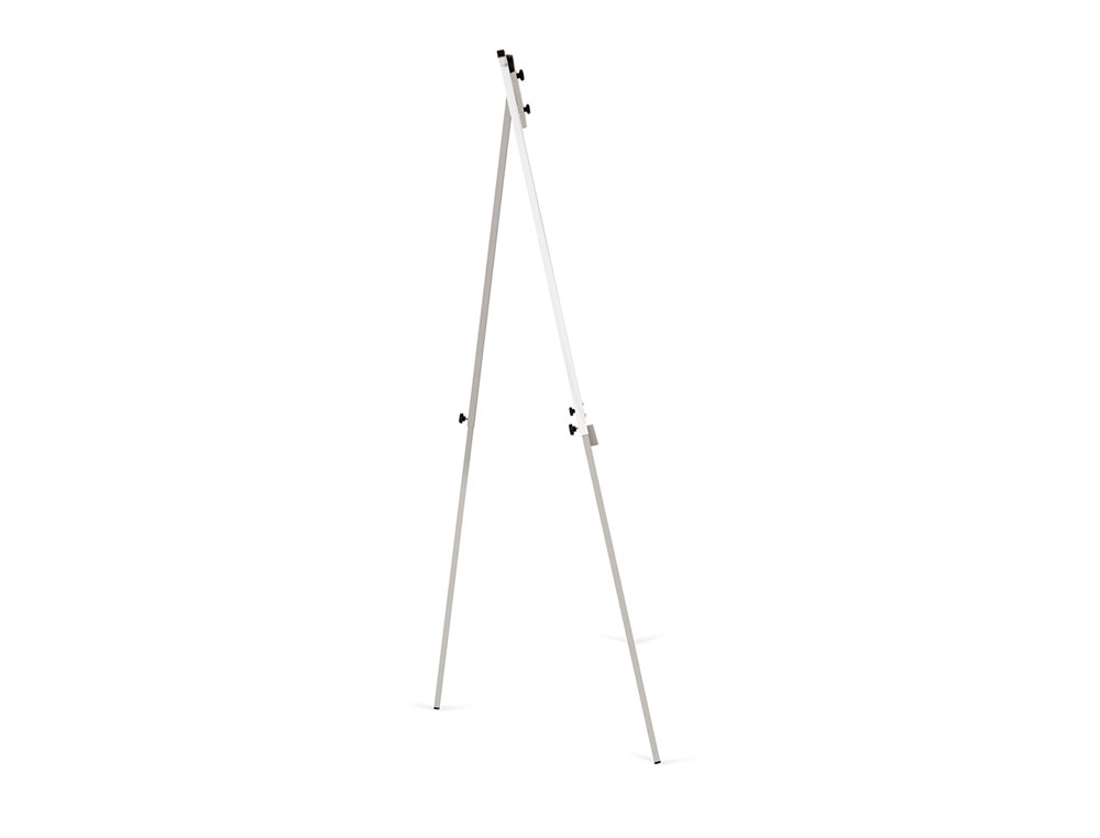 PIZARRA BLANCA ROCADA CON TRIPODE PARA CONFERENCIAS MAGNETICA LACADA BRAZO EXTENSIBLE 68X104 CM ALTURA