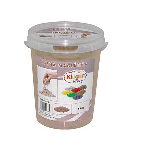 ARENA MAGICA MAGNETICA KLUGER DE COLOR NATURAL BOTE 1KG.