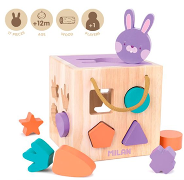 JUEGO DIDACTICO MILAN DE MADERA MODELO RABBIT