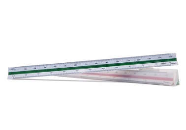 ESCALIMETRO TRIANGULAR FAIBO ESCALA 1:100, 1:200, 1:300, 1:400, 1:500.