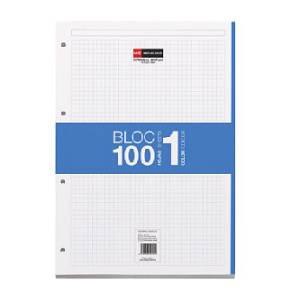 RECAMBIO BLOC M.R. NOTEBOOK 100H A4  AZUL