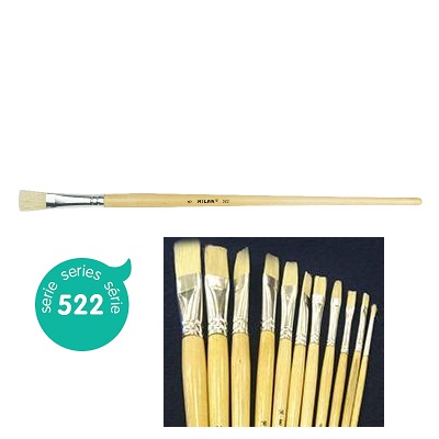 PINCEL PLANO MILAN 522 N8 MANGO LARGO