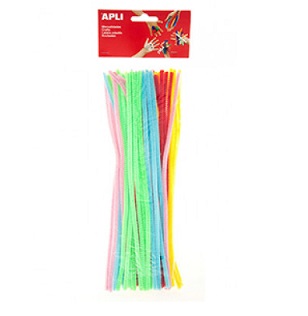 LIMPIAPIPAS APLI DE COLORES FLUOR BOLSA 50 UNIDADES
