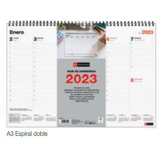 PLANING SOBREMESA A3 MIQUELRIUS CON ESPIRAL