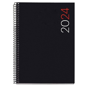 AGENDA MIQUELRIUS ESPIRAL INT/PLUS CITY NEGRO DIA VISTA 1/4 2025 CATALAN