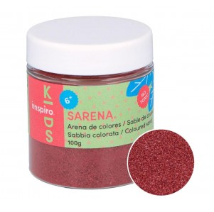 ARENA DE COLORES SARENA POTE 100GR. COLOR GRANATE