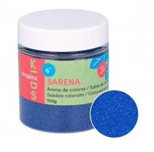 ARENA DE COLORES SARENA POTE 100GR. COLOR AZUL MARINO
