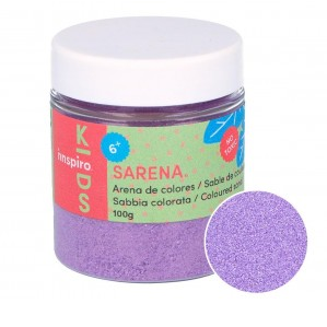 ARENA DE COLORES SARENA POTE 100GR. COLOR LILA