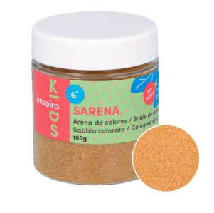 ARENA DE COLORES SARENA POTE 100GR. COLOR ORO