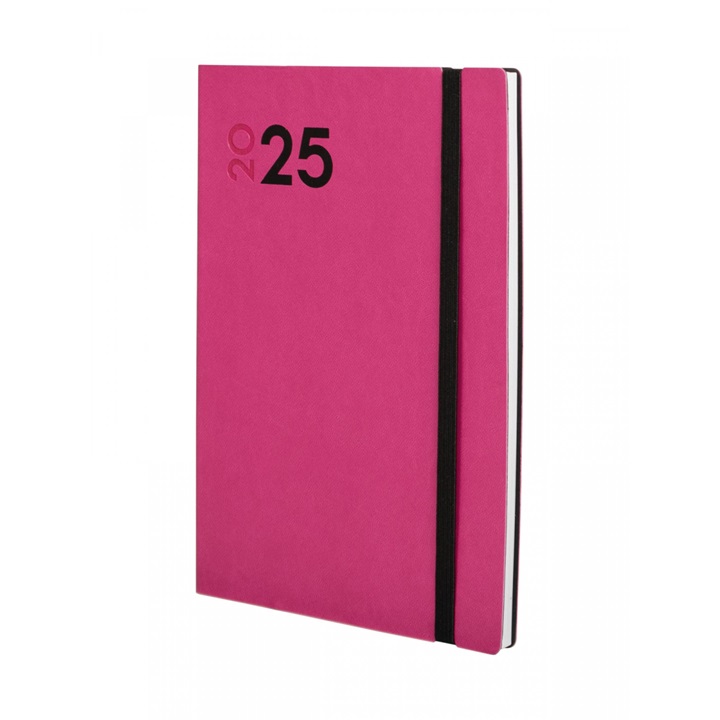 AGENDA FINOCAM DYNAMIC MARA A5 140X204MM. Y10 SEMANA VISTA HTAL.CASTELLANO 2025 COLOR FUCSIA