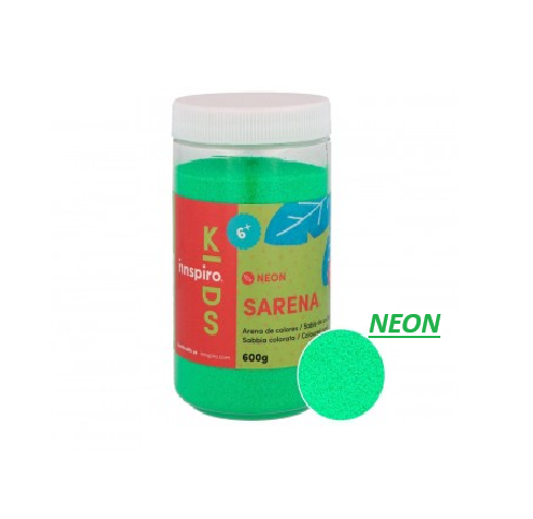 ARENDA DE COLOR NEON SARENA POTE 600GR. VERDE