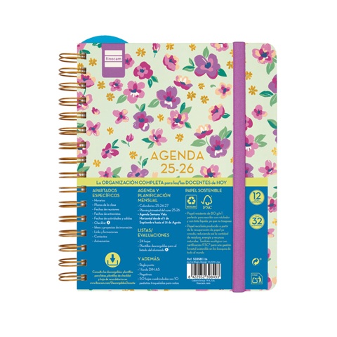 AGENDA FINOCAM ESPIRAL MAGISTRAL DOCENTE DESING A5 25-26