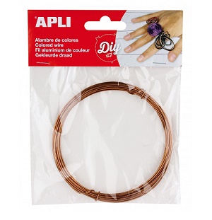 ALAMBRE DE COLOR COBRE APLI ROLLO DE 1.5MMX5M. 14100