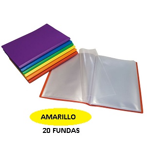 CARPETA 20 FUNDAS F AMARILLO PP PARCHIGRAF GRAFOPLAS
