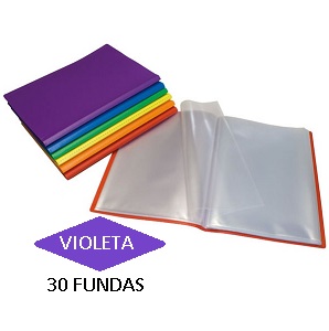 CARPETA 30 FUNDAS F VIOLETA PP PARCHIGRAF GRAFOPLAS