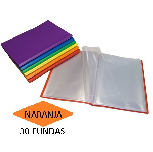 CARPETA 30 FUNDAS F NARANJA PP PARCHIGRAF GRAFOPLAS