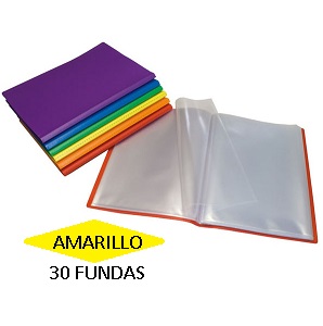CARPETA 30 FUNDAS F AMARILLO PP PARCHIGRAF GRAFOPLAS