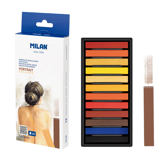BARRITAS PASTEL MILAN COLORES CLSICOS 12 UNIDADES