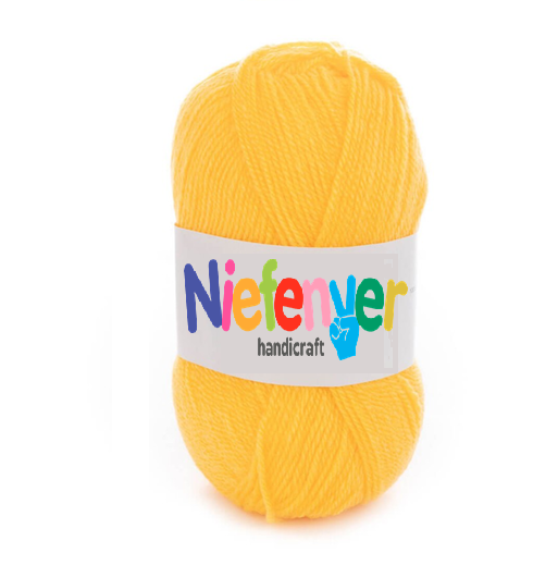 OVILLO DE LANA 100% ACRILICA NIEFENVER 100GR. AMARILLO