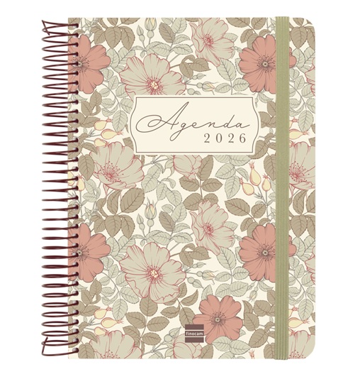 AGENDA ESPIRAL FINOCAM CLOE MARRN DA PGINA 155X212MM CATALN 2026