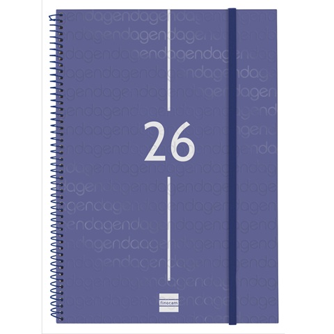 AGENDA ESPIRAL FINOCAM YEAR A4 E40 DA PGINA CASTELLANO 2026 AZUL