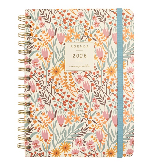 AGENDA ESPIRAL FINOCAM MONIQUILLA AMAPOLA DA PGINA 155X212MM CATALN 2026